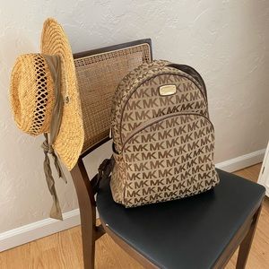 Michael Kors brown backpack